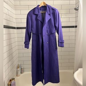 Women’s Vintage Purple Trench Coat